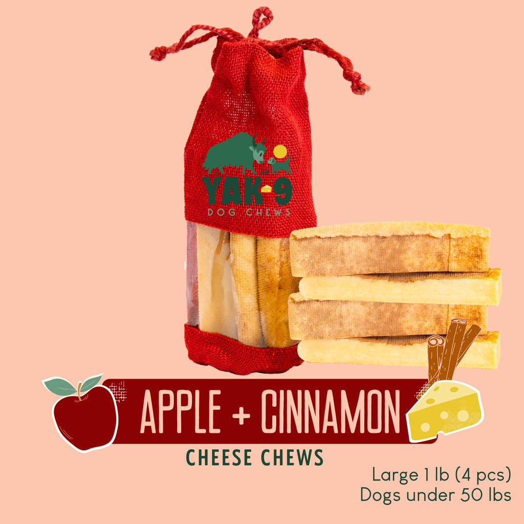 Apple & Cinnamon Yak Milk Dog Chew – All Natural Ingredients