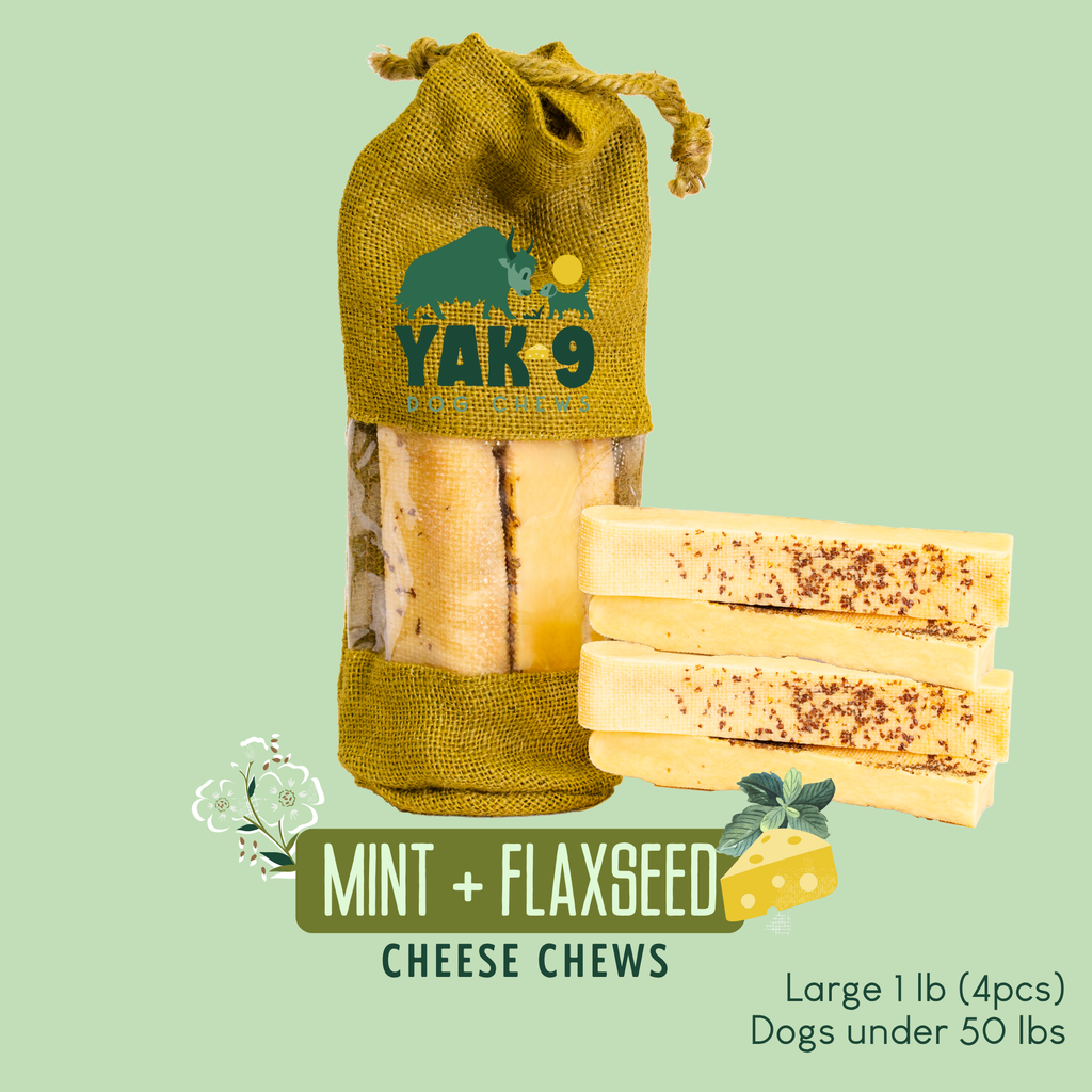 Yak9 Flaxseed & Mint Yak Chews for Dogs