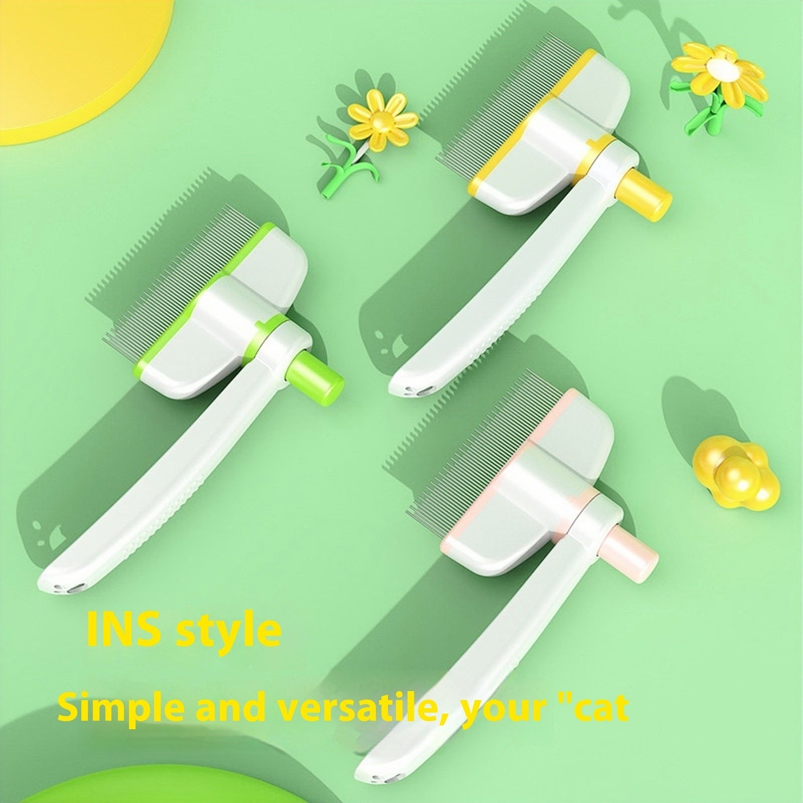 Kitty Comb for Cats and Small Pets – Plastic Grooming Tool
