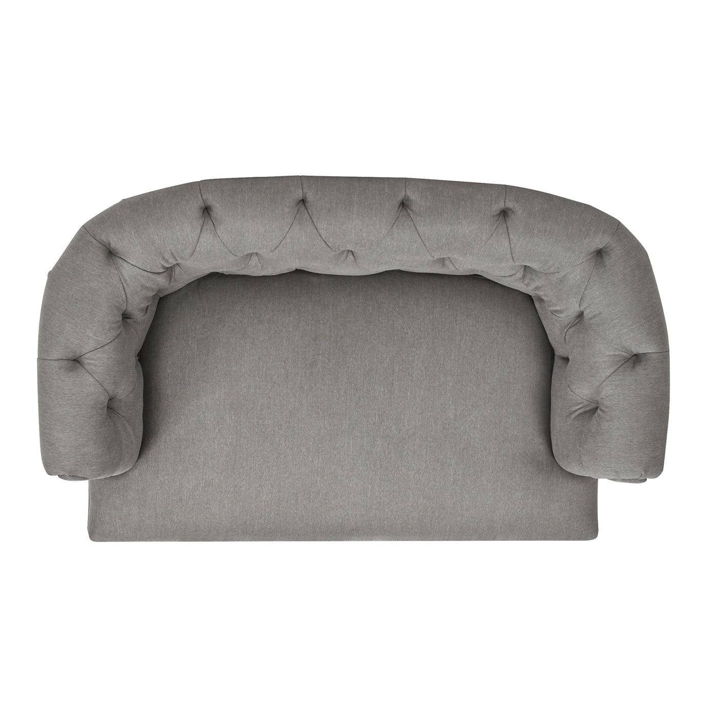 Gray Velvet Chesterfield Pet Sofa for Small and Medium Pets