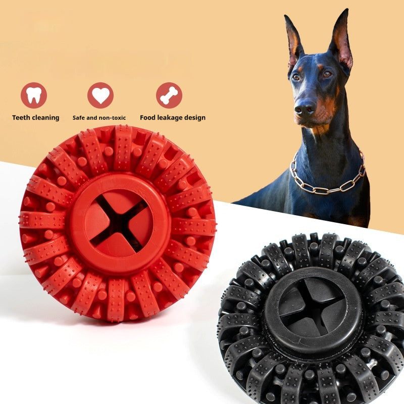 Durable TPR Dog Toy, 14 x 5 cm – Black or Red