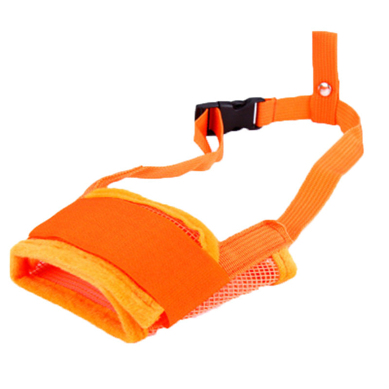 Breathable Mesh & Canvas Dog Muzzle, Adjustable Fit, XS–XXL