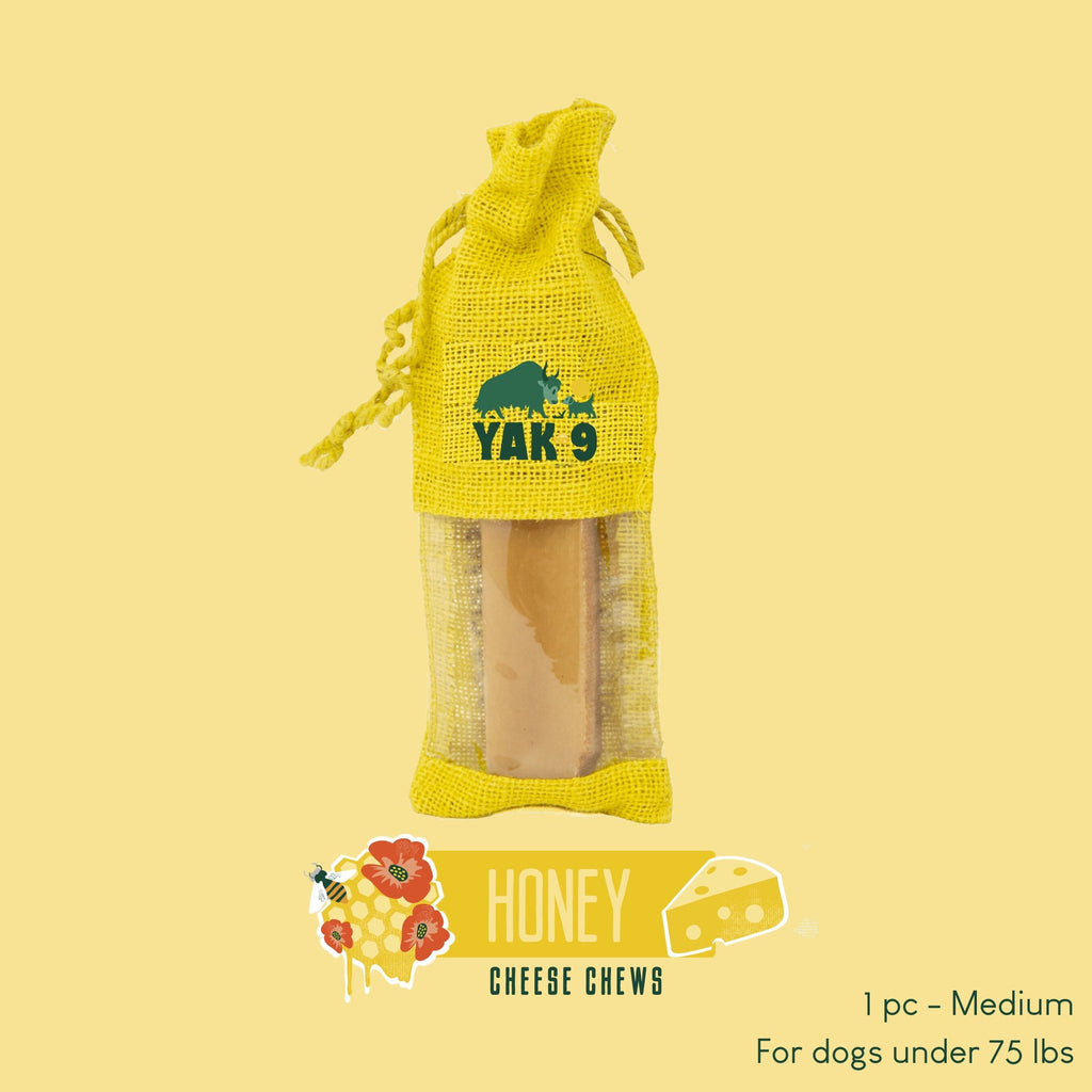 Honey Yak Cheese Dog Chews with Organic Himalayan Honey
