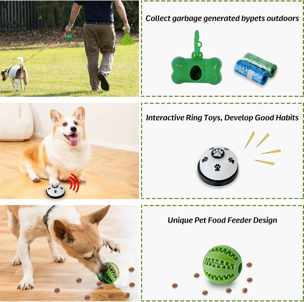 Puppy Teething and Chew Toy Set with Storage Basket, 20 Pieces