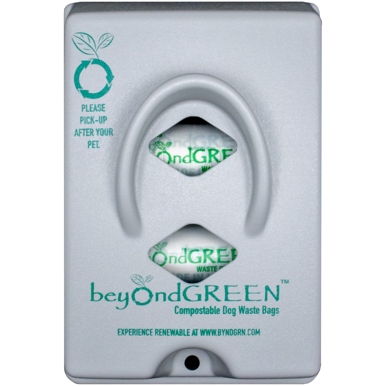 Dog Waste Bag Roll Dispenser for Outdoor Spaces