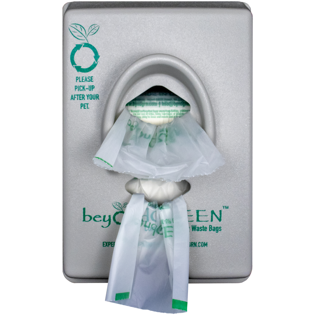 Dog Waste Bag Roll Dispenser for Outdoor Spaces