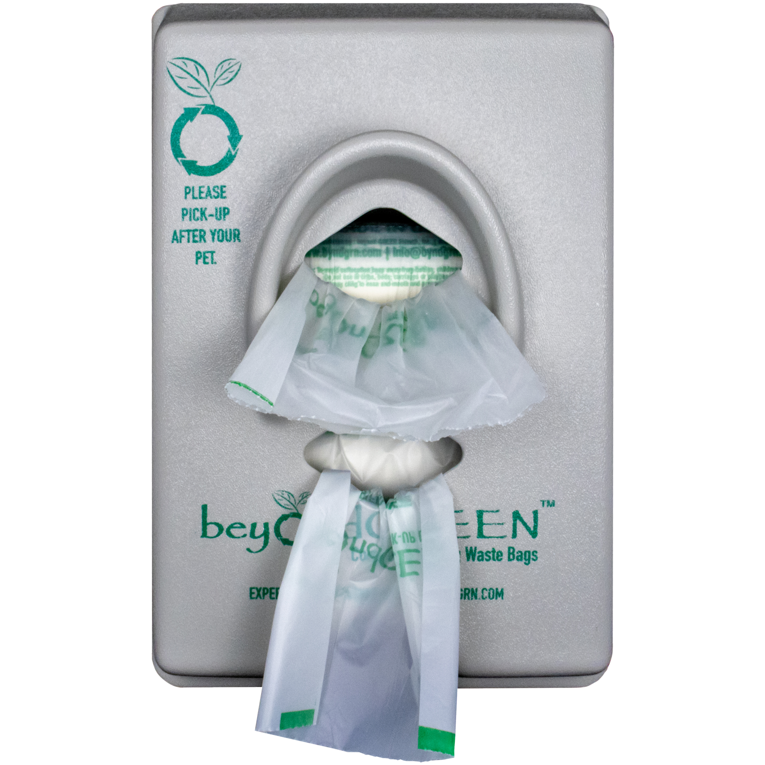 Dog Waste Bag Roll Dispenser for Outdoor Spaces