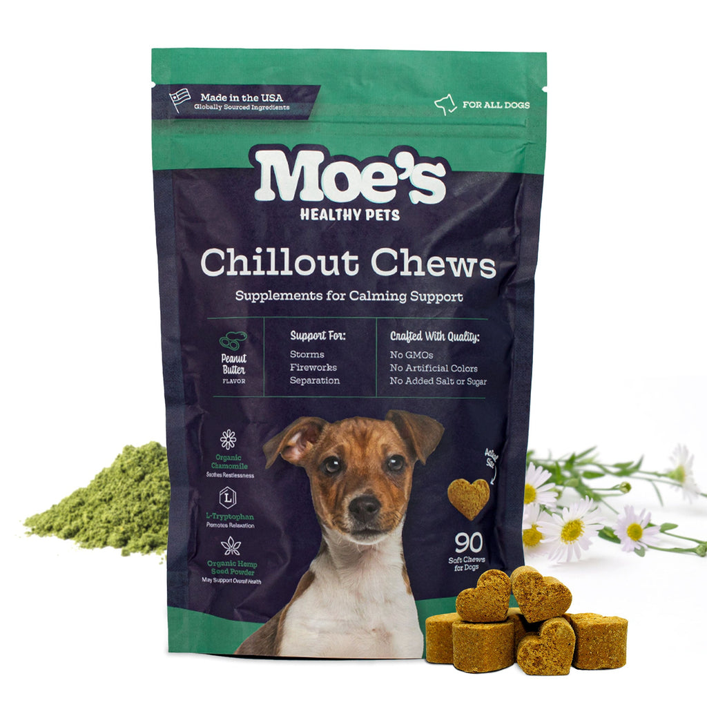 Calming Chews for Dogs with Hemp, Chamomile & Chicken Flavor