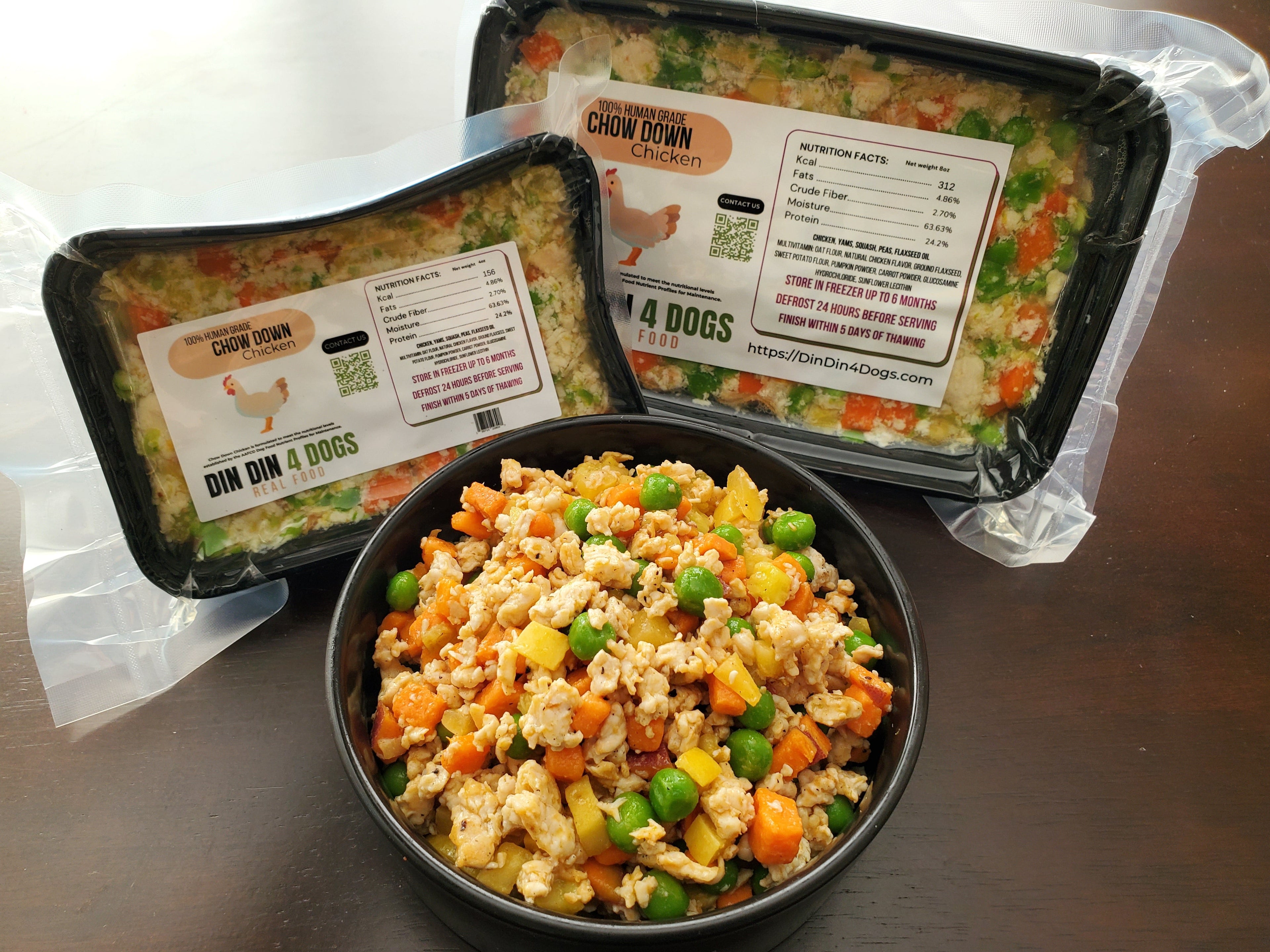 Chicken and Salmon Combo Dog Food, 8oz Portion