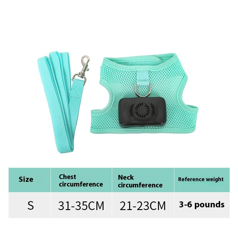 Wearable Pet Air Conditioner Harness for Small Dogs & Cats