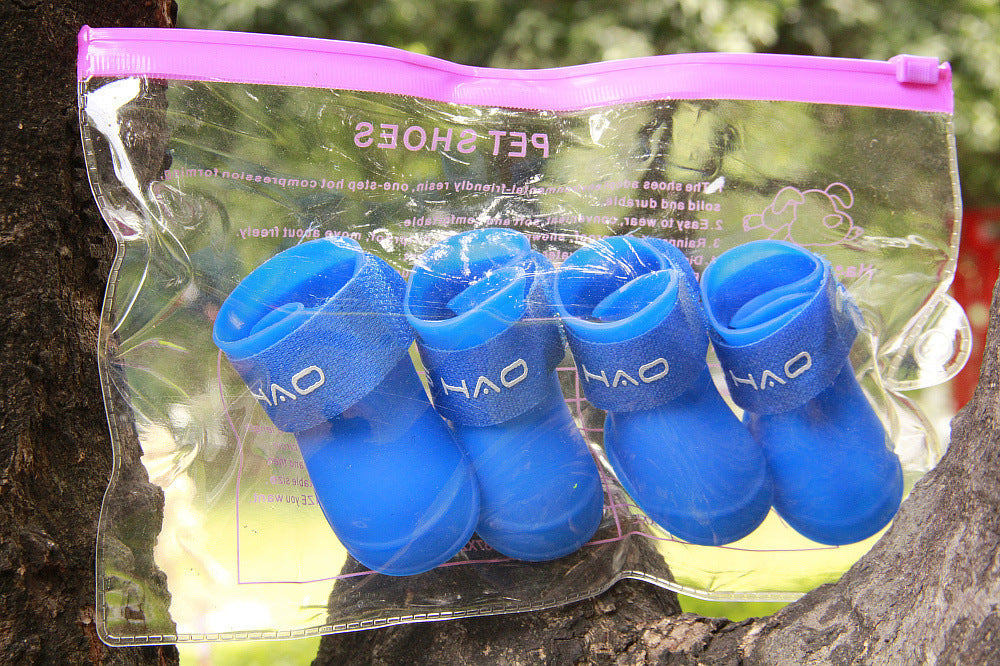 Cartoon Pet Rain Boots – Waterproof, Non-Slip, Multiple Sizes