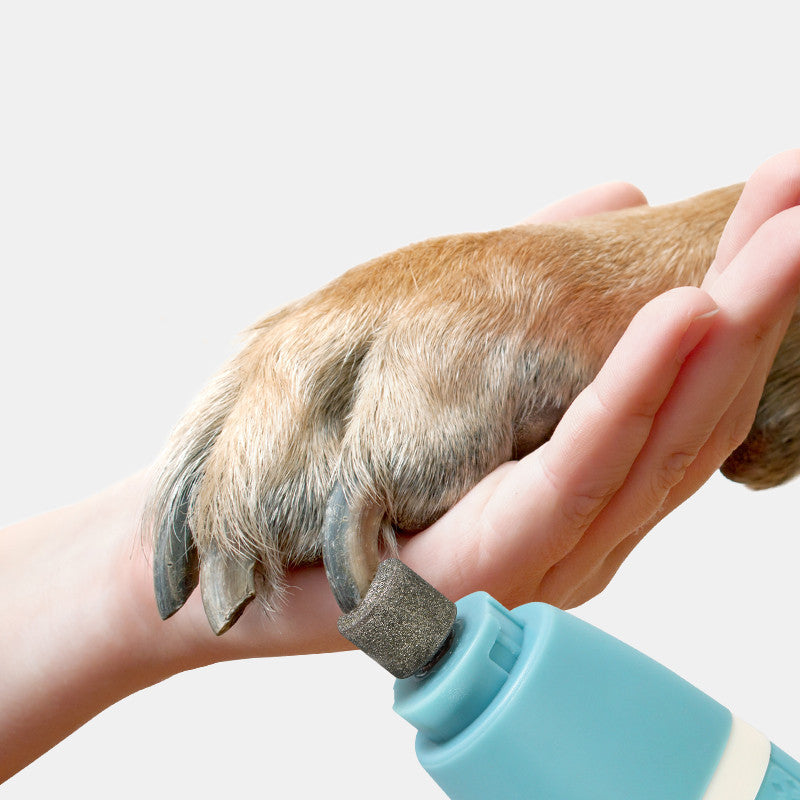 Pet Grooming Kit with Rechargeable Trimmer and Nail Polisher