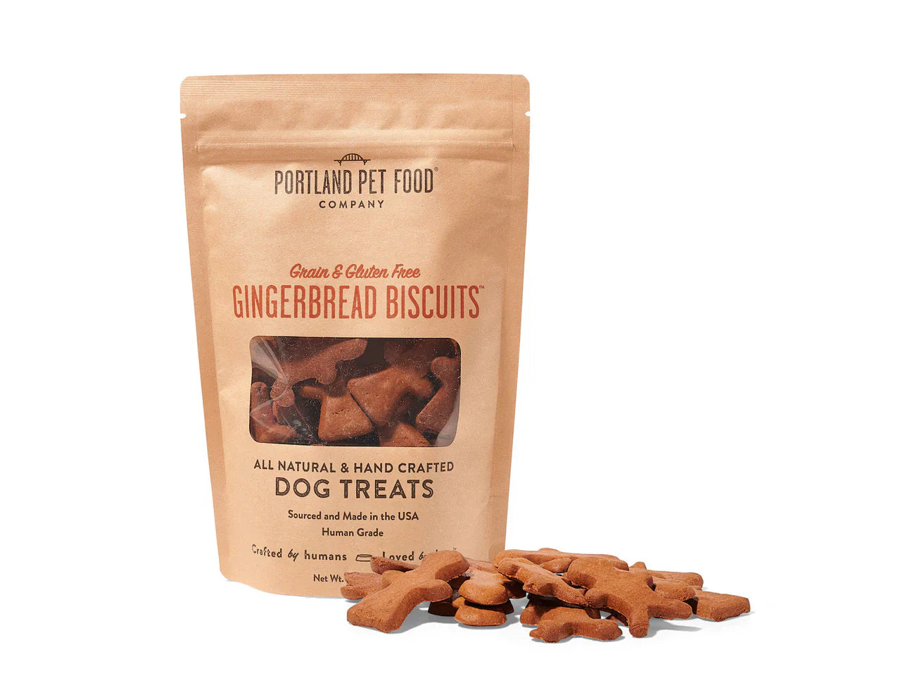 Grain-Free Gingerbread Dog Cookies with Garbanzo Bean Flour