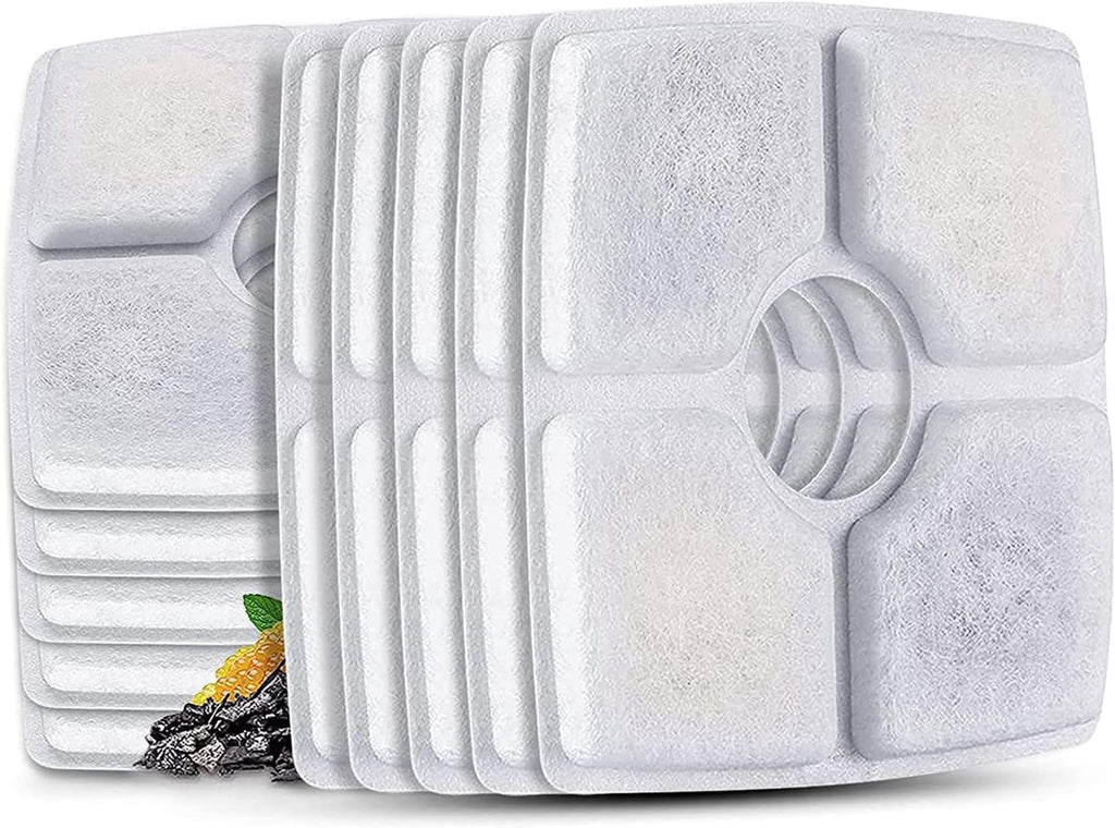 Replacement Filters for 84oz/2.5L Square Pet Fountains, Pack of 10