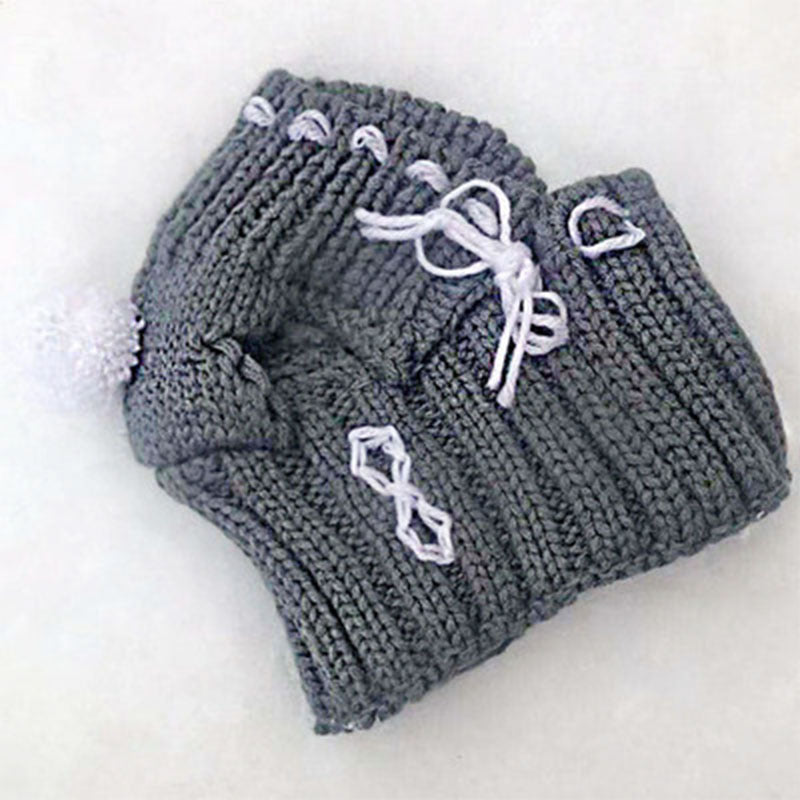 Cotton Winter Hat for Female Dogs – Solid Colors