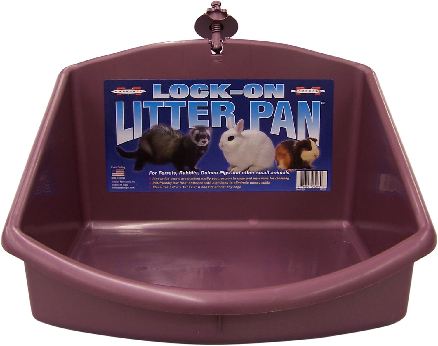 Lock-On Corner Litter Pan for Small Pets