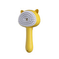 Rechargeable Pet Grooming Brush with Steam Massage, Yellow