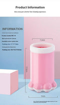 Pet Foot Washing Cup for Small Dogs and Cats, Silicone Bristles