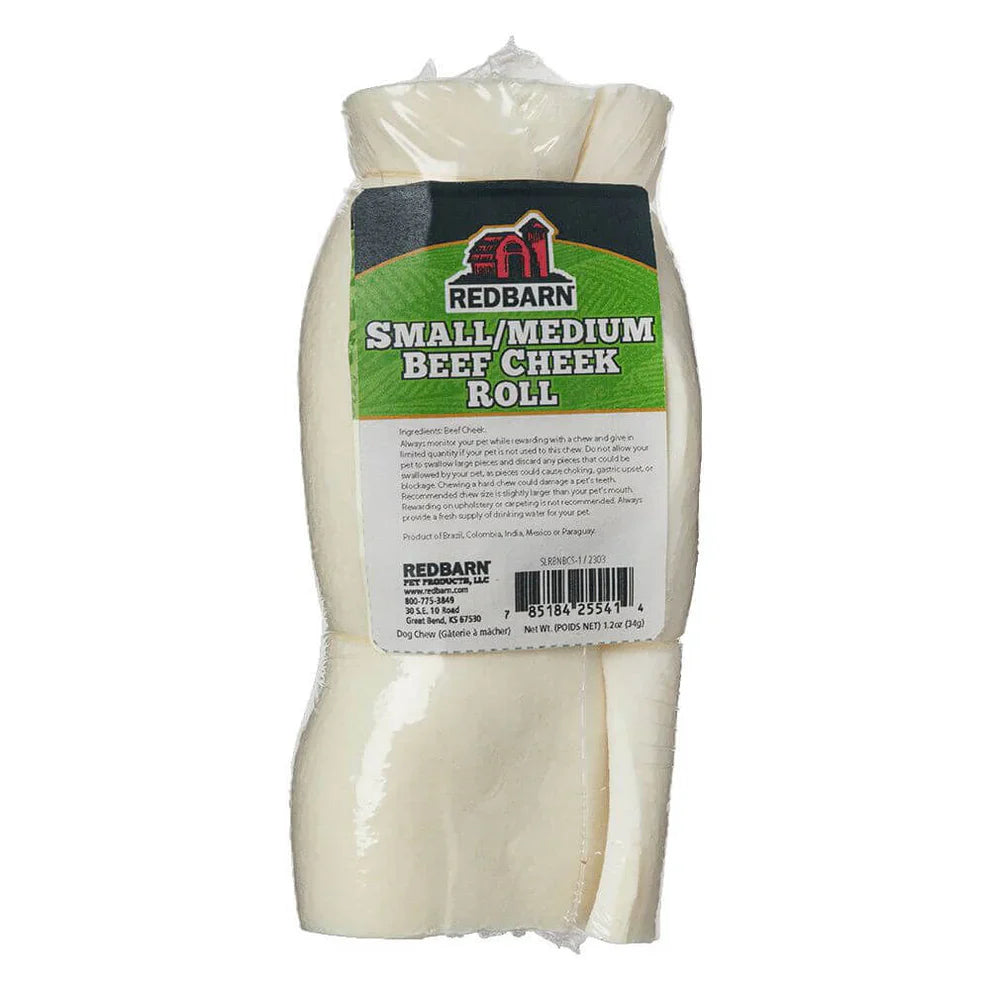Natural Beef Cheek Roll Dog Chew – Odor-Free, Easy to Digest