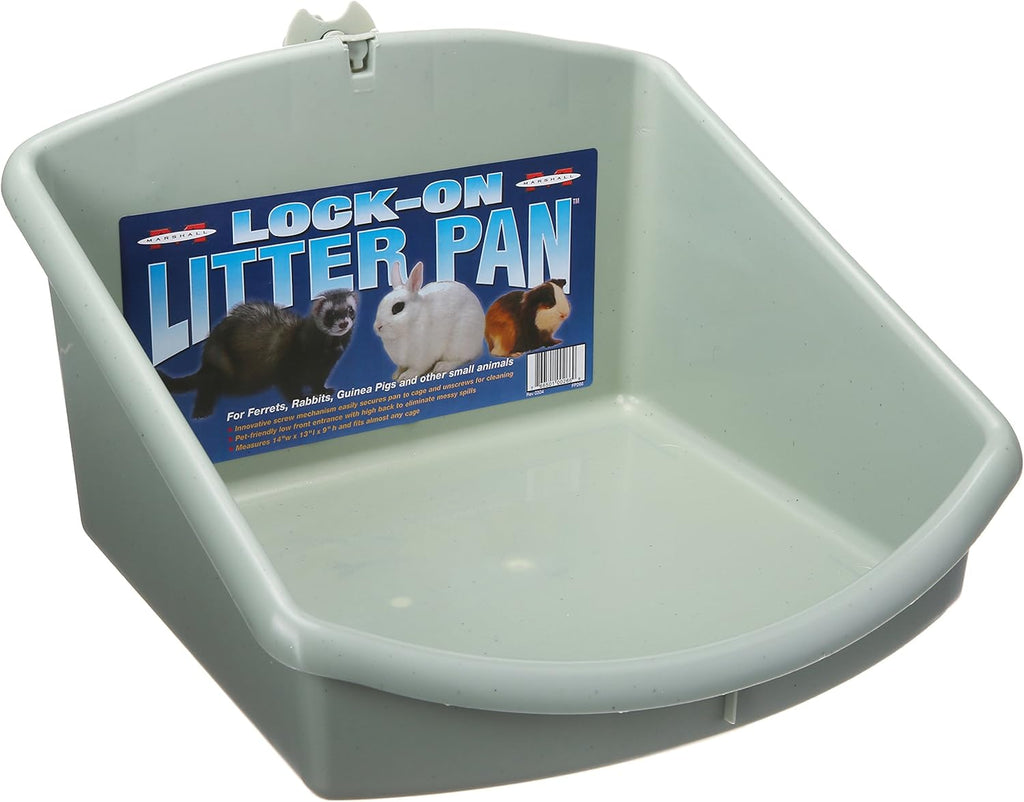 Lock-On Corner Litter Pan for Small Pets