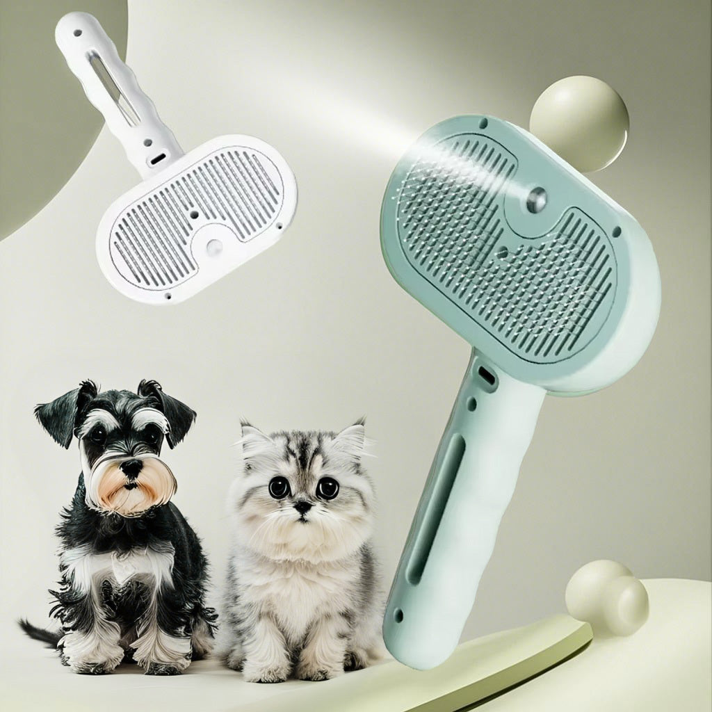 Plastic Dog Grooming Comb – White, Green, or Pink