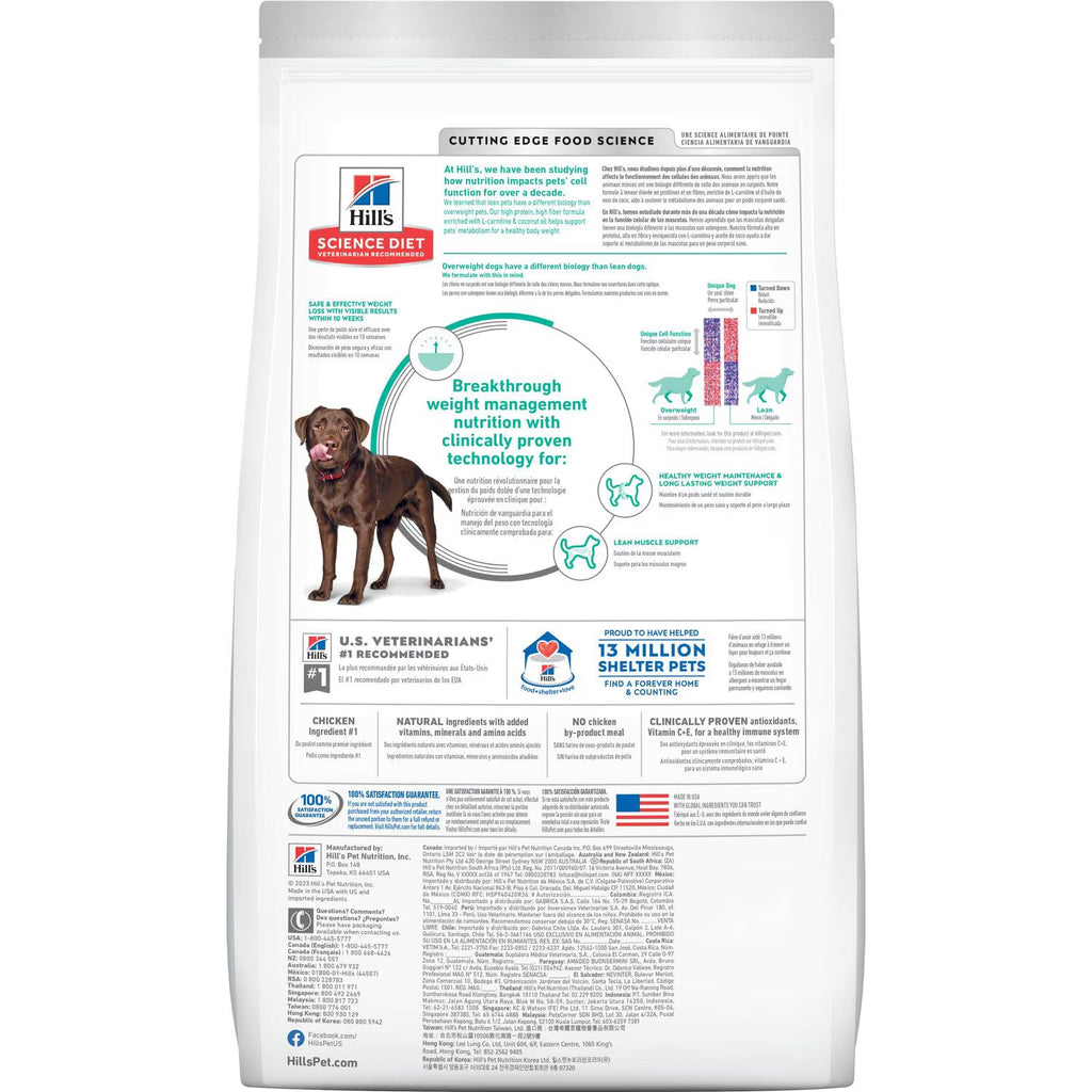 Large Breed Adult Dog Dry Food for Healthy Weight Management