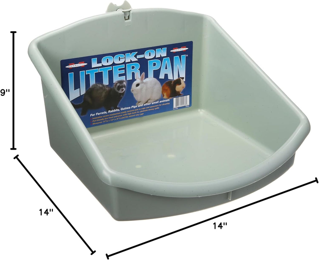 Lock-On Corner Litter Pan for Small Pets