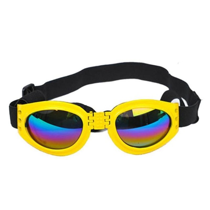 Dog Sunglasses for Medium and Large Dogs, Adjustable Fit, Plastic Frame