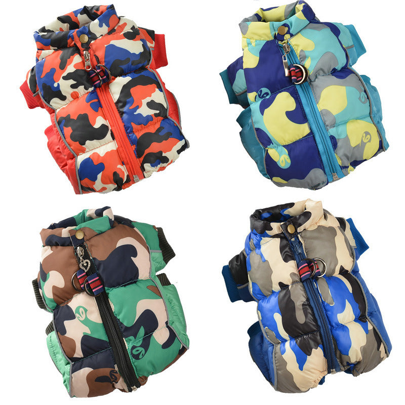 Cotton Winter Dog Vest – Casual Warm Coat for Dogs