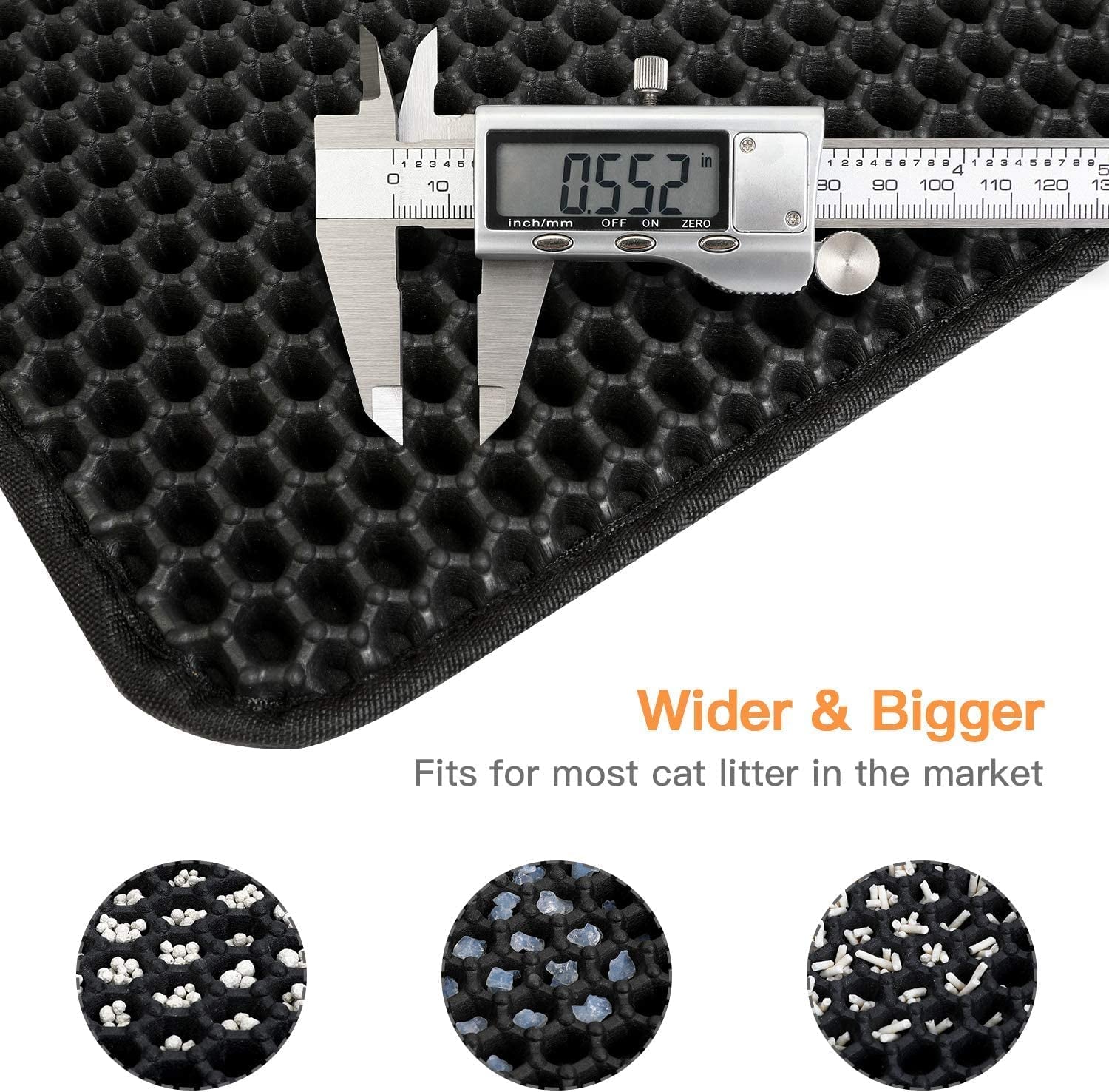 Large Honeycomb Cat Litter Mat – Soft, Waterproof, Easy Clean