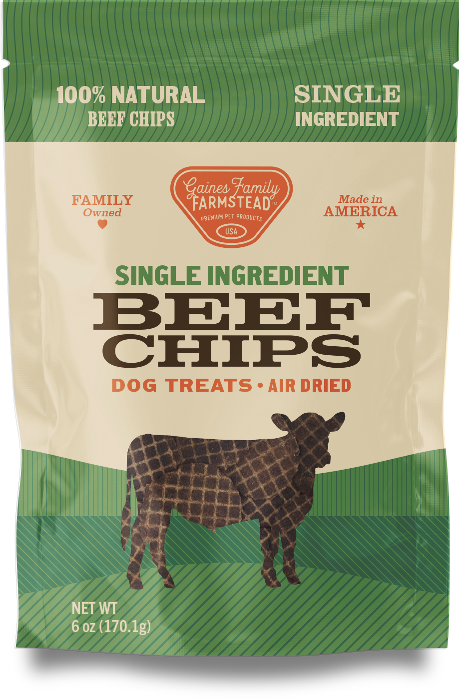 Beef Chips Dog Treats – Single Ingredient, High Protein