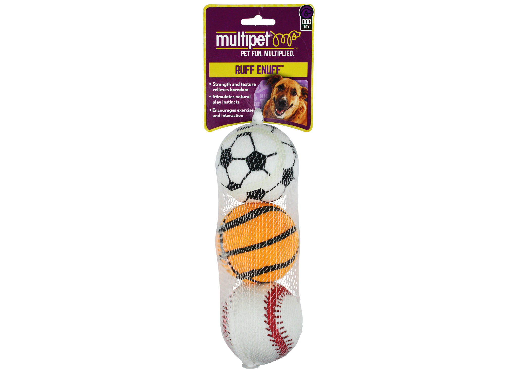 Sport Tennis Balls Set for Dogs – Soccer, Baseball, Basketball Designs