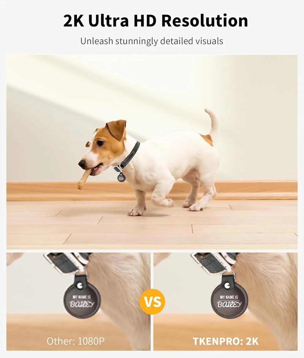 2K HD Pet Camera with Treat Dispenser and 360° View