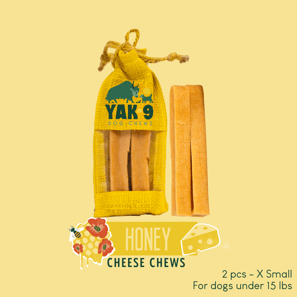 Honey Yak Cheese Dog Chews with Organic Himalayan Honey