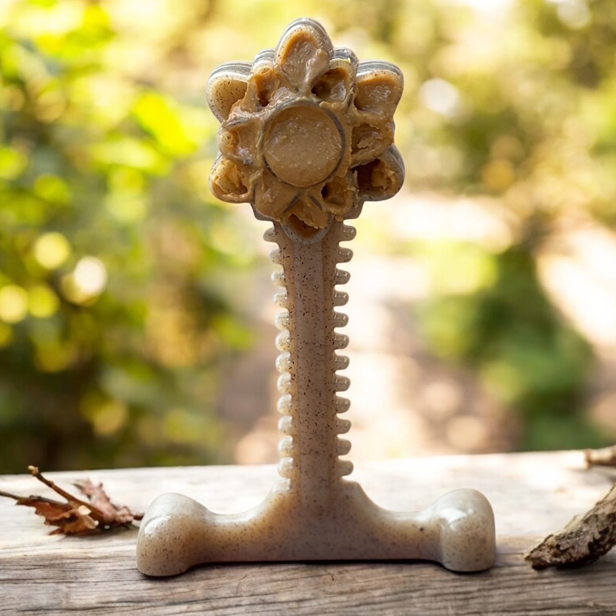 Honey Bone Dental Flower Tower Chew Toy for Medium & Large Dogs