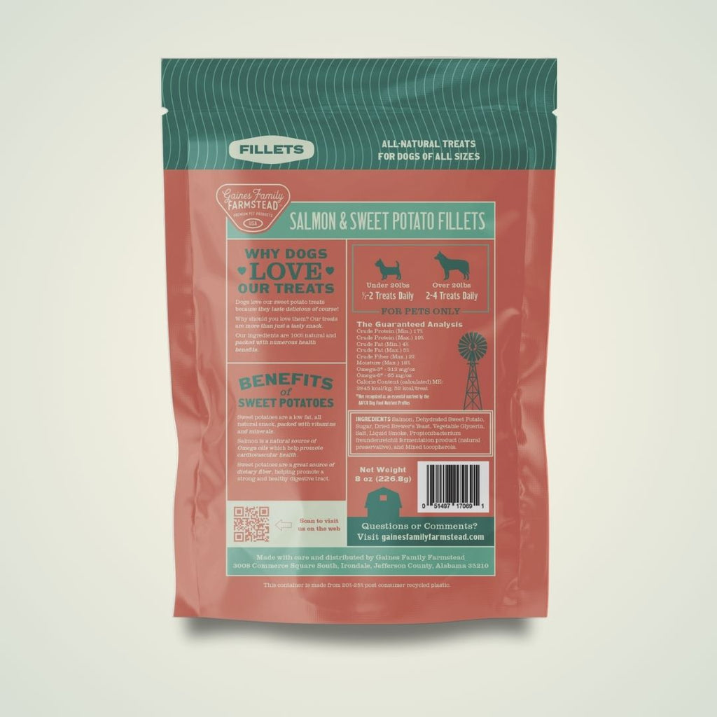 Salmon & Sweet Potato Fillet Dog Treats