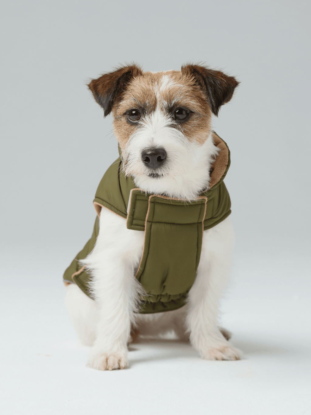 Reversible Dog Jacket with Polar Fleece Lining and Reflective Trim