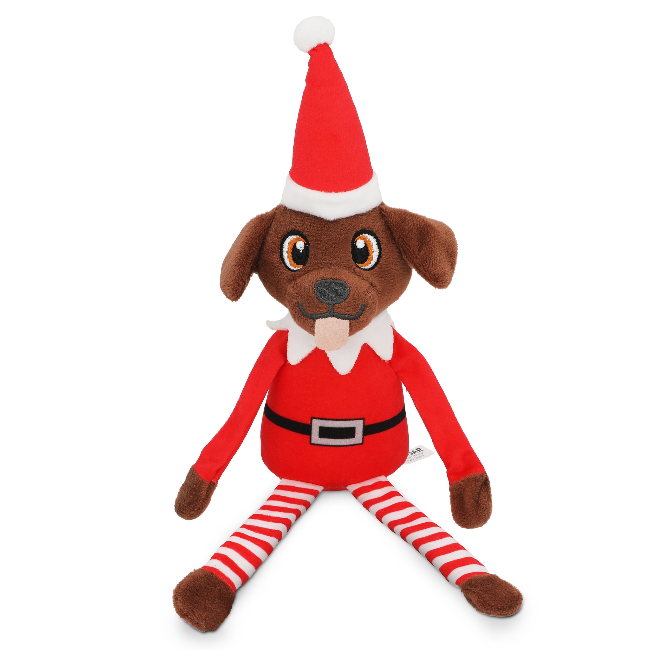Pooch on a Perch Elf Dog Toy with Squeaker and Crinkle Paper