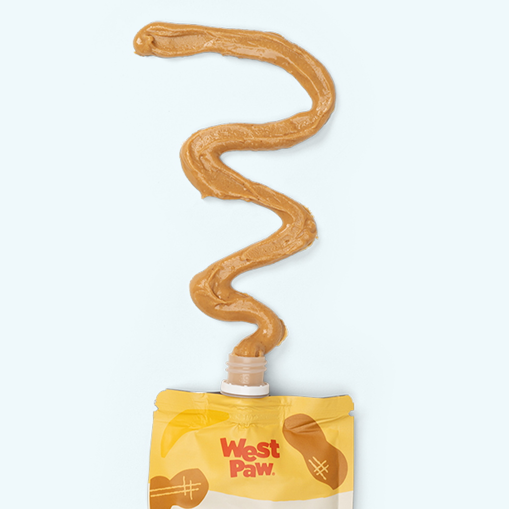 Peanut Butter & Banana Creamy Dog Treat in Easy-Squeeze Pouch
