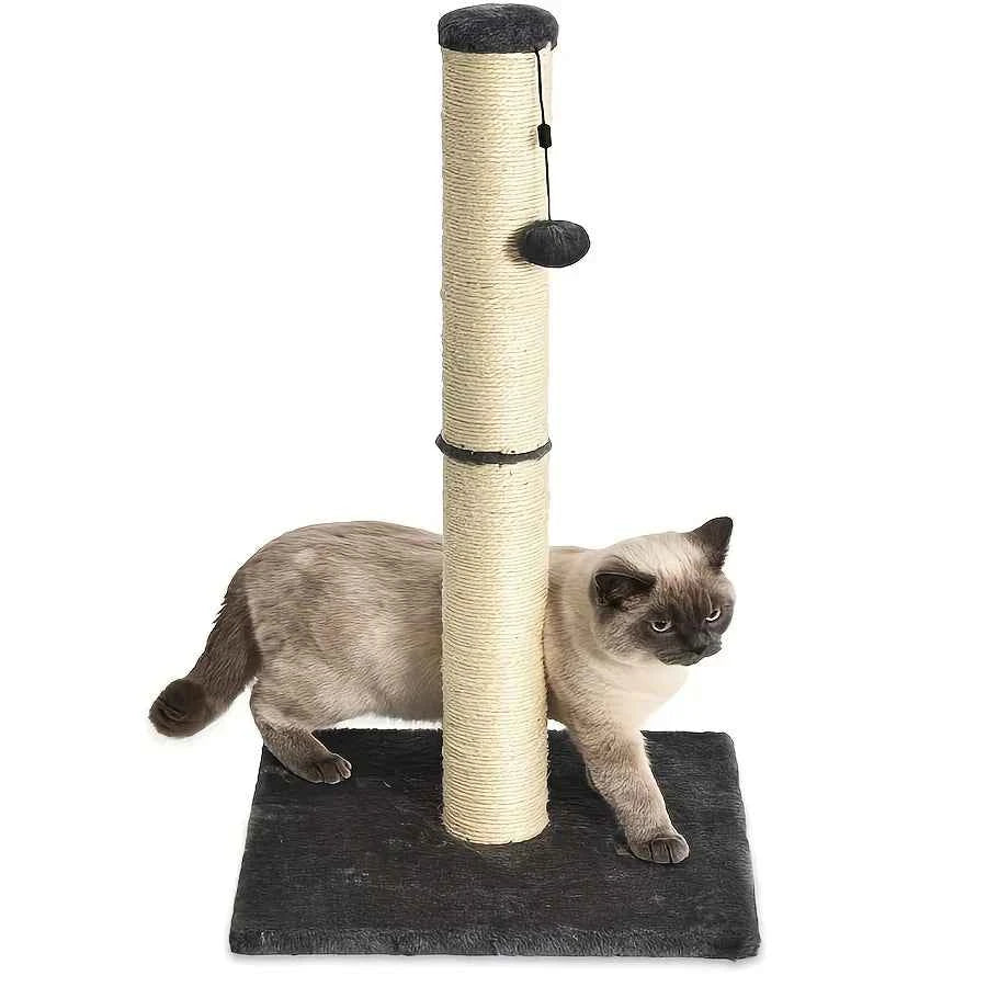 2-Tier Vertical Cat Scratching Post with Durable Sisal