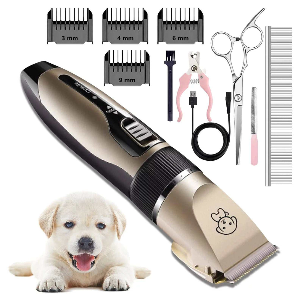 Rechargeable Quiet Dog Clippers Grooming Kit
