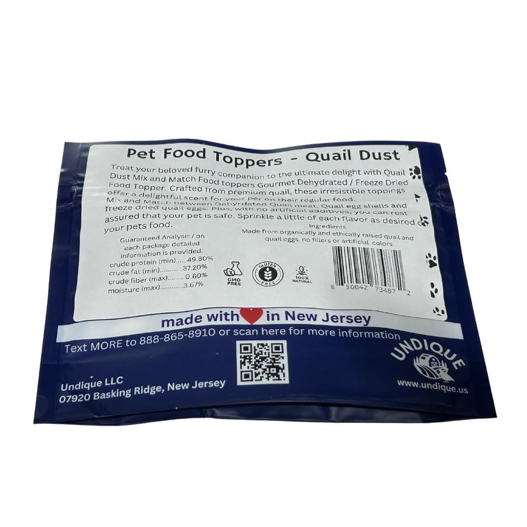 Quail Meat & Egg Topper for Pets