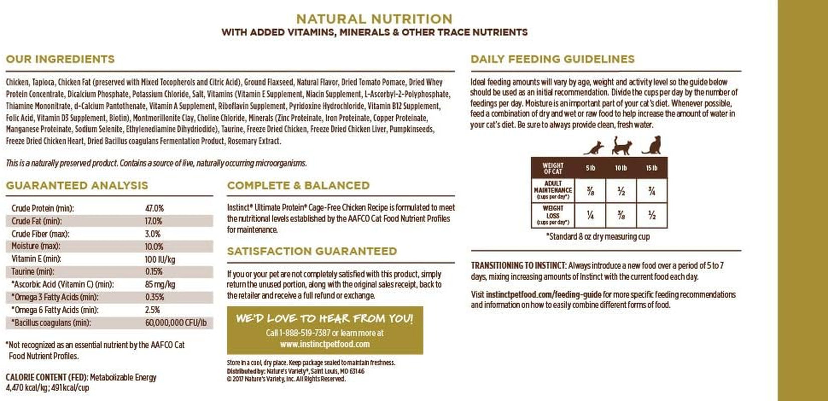 Grain-Free Dry Cat Food with Cage-Free Chicken, Raw-Coated Kibble