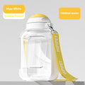 2-in-1 Dog Water Bottle and Food Container, 1000ml Capacity