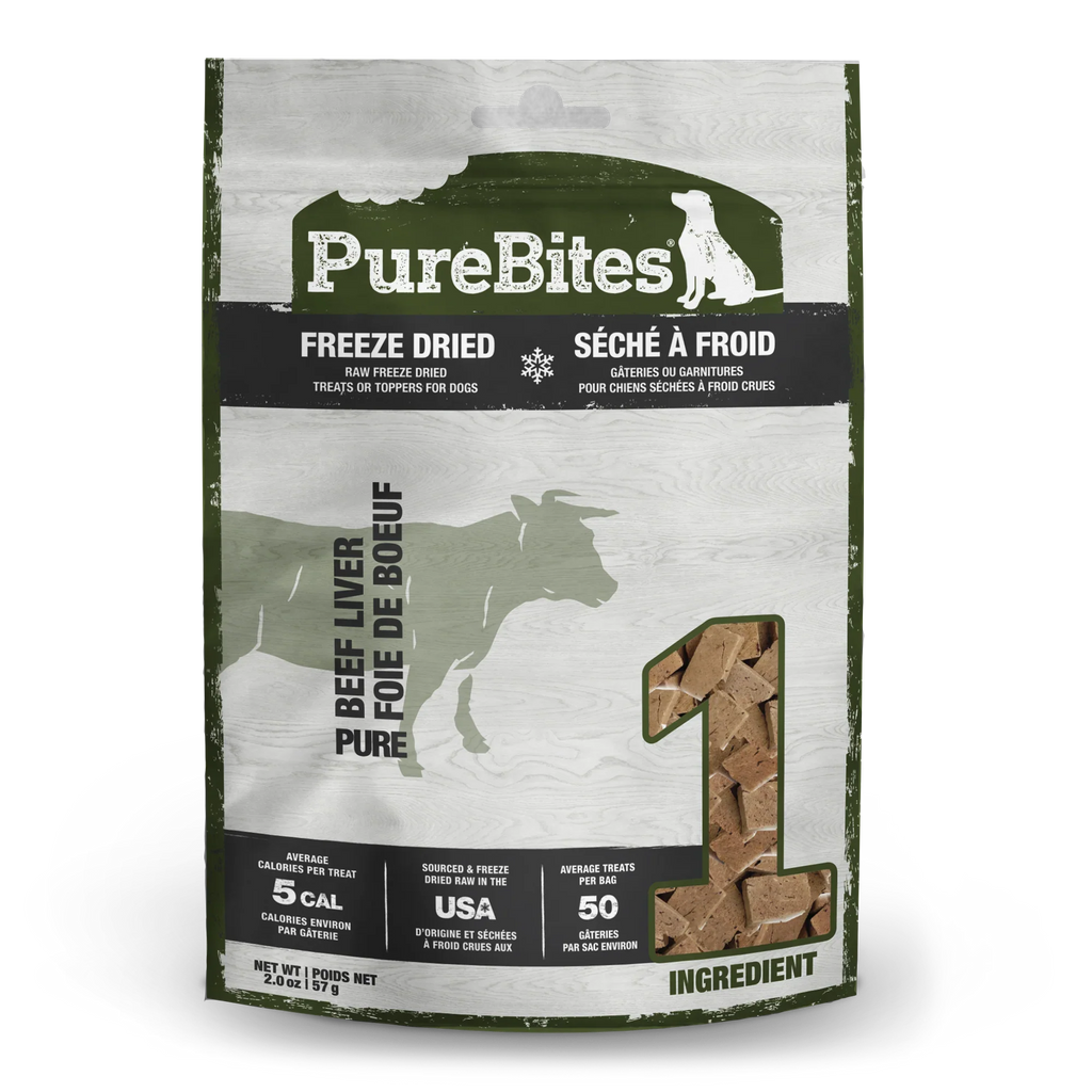 Freeze-Dried Beef Liver Dog Treats – Single Ingredient, 2oz