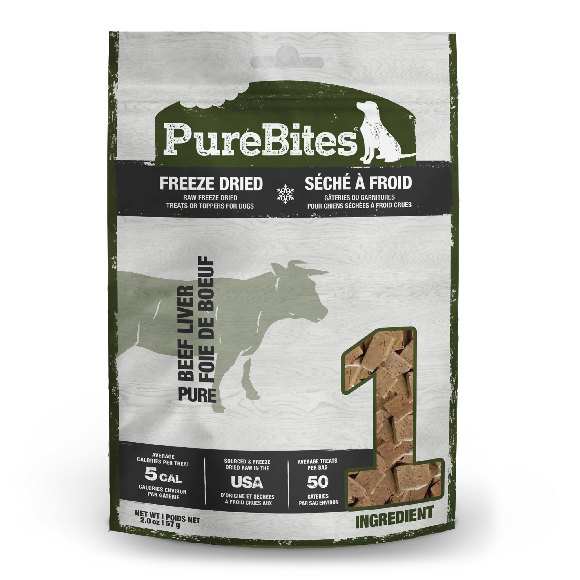 Freeze-Dried Beef Liver Dog Treats – Single Ingredient, 2oz