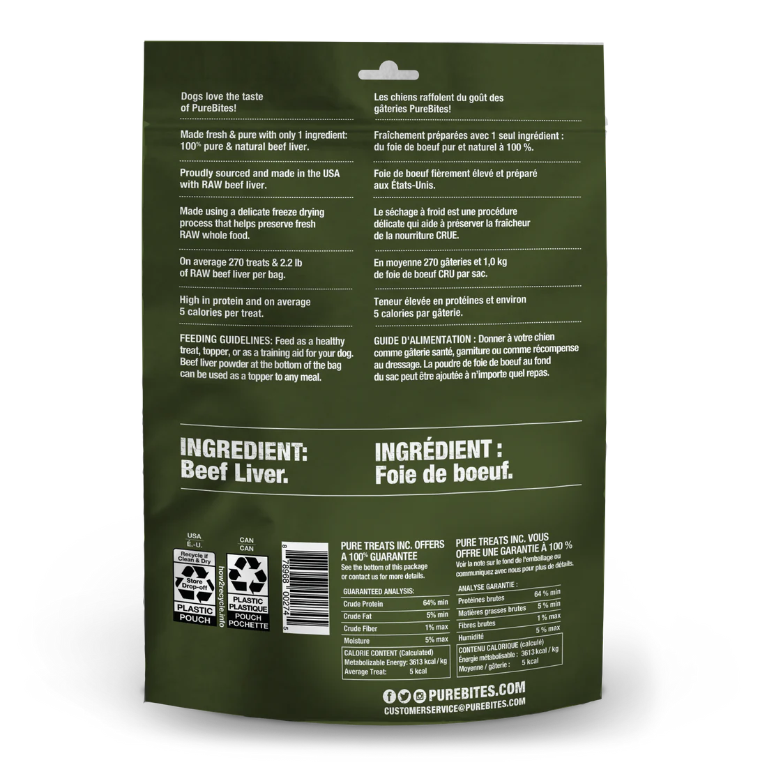 Freeze-Dried Beef Liver Dog Treats – Single Ingredient, 2oz