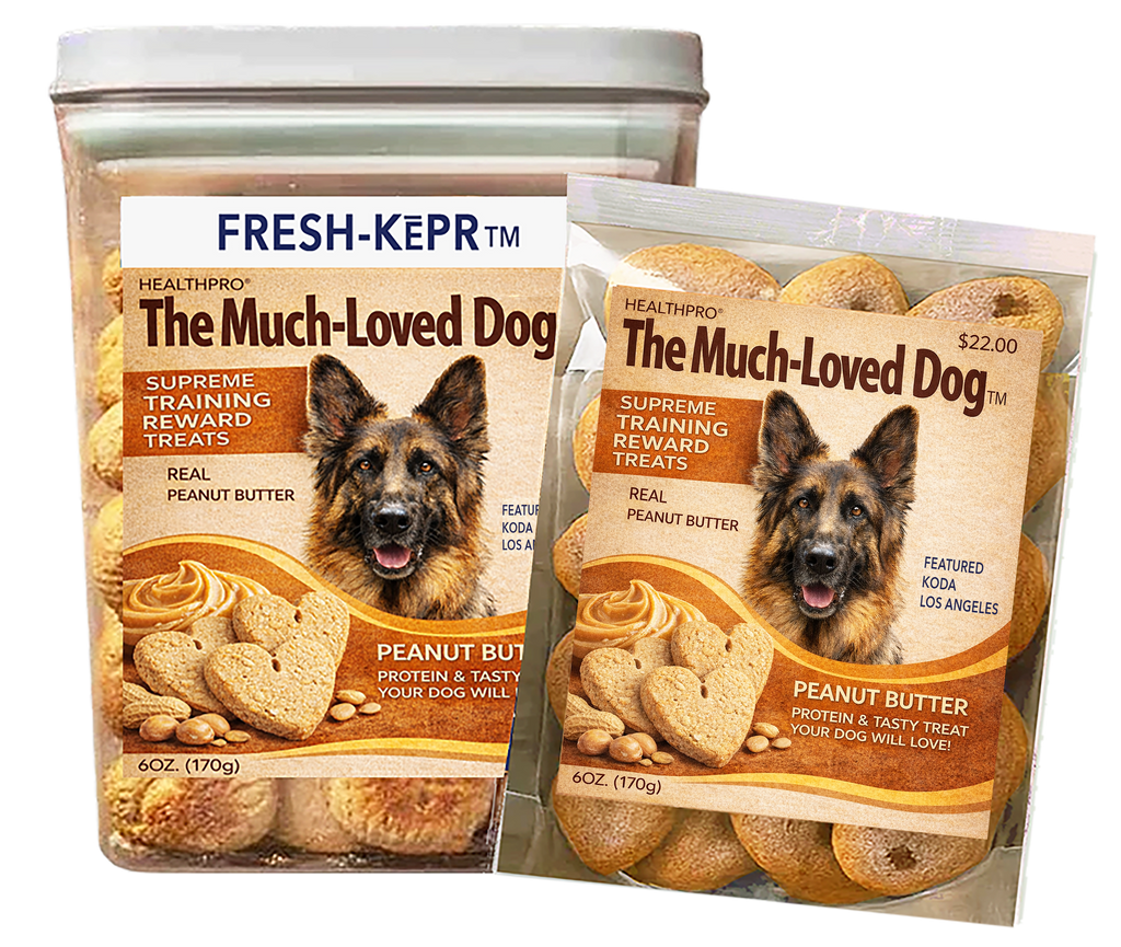 Dog Training Treats with California Peanut Butter, Fresh-Keeper Canister