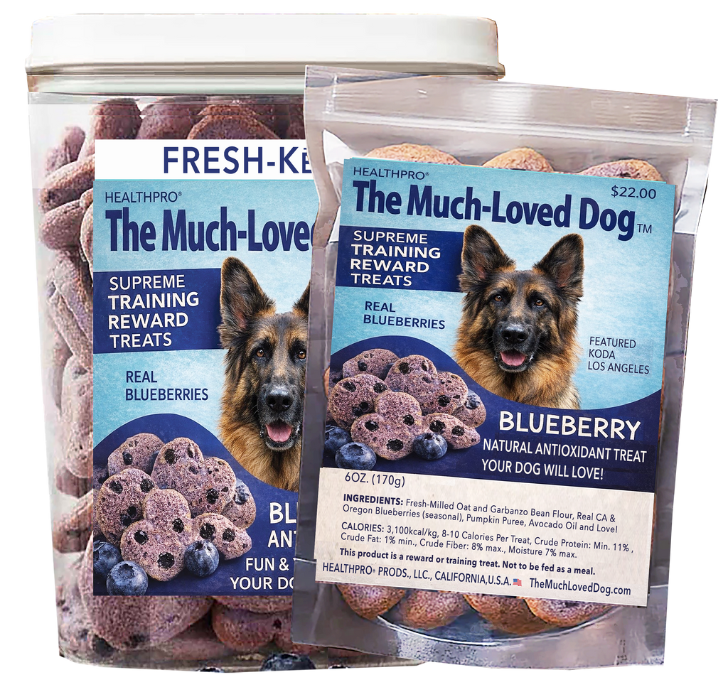 Blueberry Burst Dog Treats with Oat & Garbanzo Bean Flour