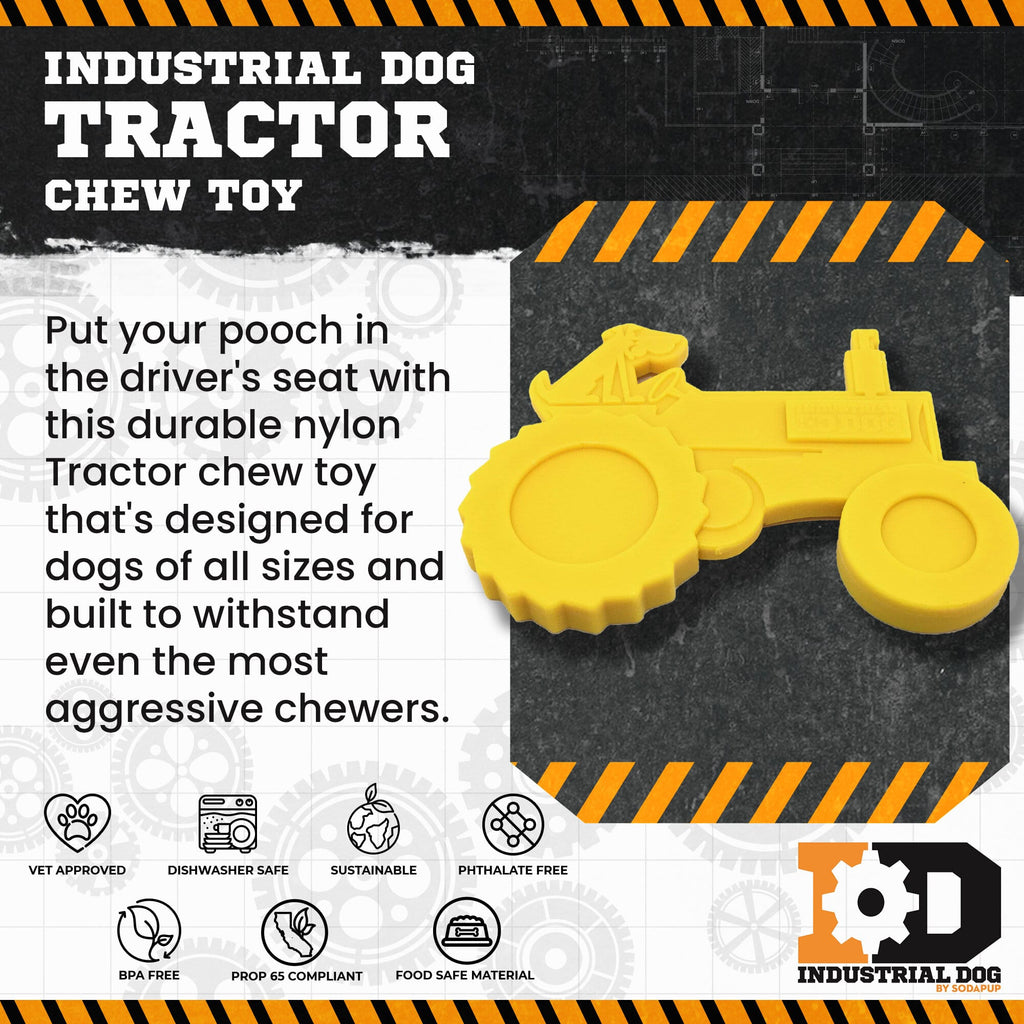 Tractor Nylon Chew Toy for Dogs – Durable Farm-Inspired Design